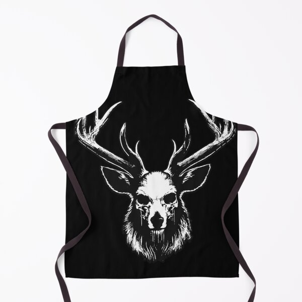Item preview, Dark Art Deer Stag Beast Big Horn Animal Skull Horror Vintage Tattoo designed and sold by MORSPECTIVE.