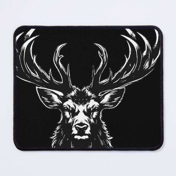 Item preview, Dark Art Deer Stag Beast Big Horn Animal Skull Horror Vintage Tattoo designed and sold by MORSPECTIVE.