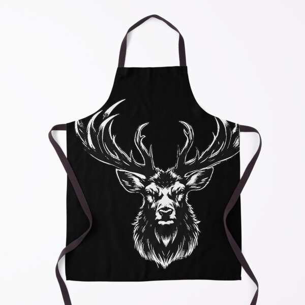 Item preview, Dark Art Deer Stag Beast Big Horn Animal Skull Horror Vintage Tattoo designed and sold by MORSPECTIVE.