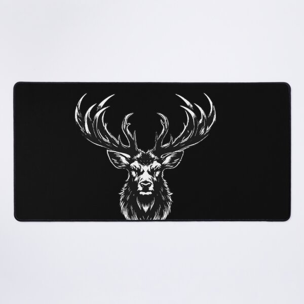 Item preview, Dark Art Deer Stag Beast Big Horn Animal Skull Horror Vintage Tattoo designed and sold by MORSPECTIVE.