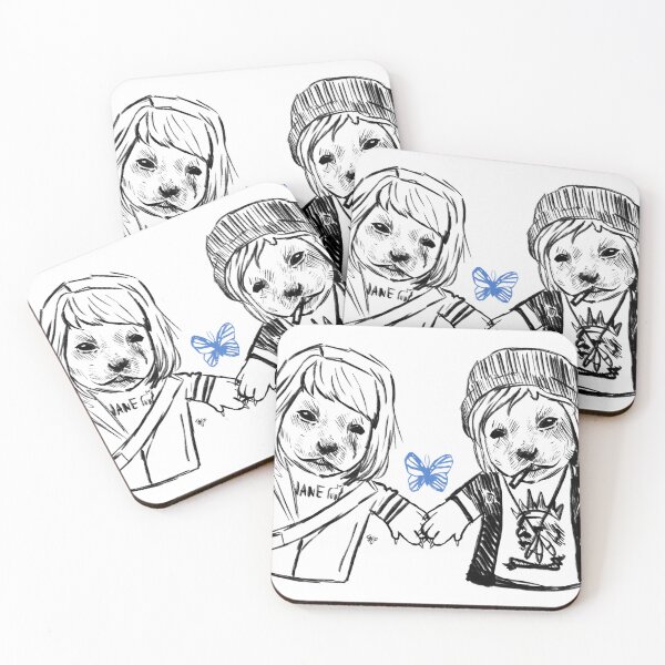 Item preview, pawtners in crime (sketch ver.) designed and sold by sleepytownzzzart!.