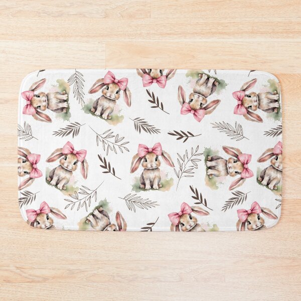 Item preview, Cute and Pink - Bowed Bunny Pattern designed and sold by Abbybub.