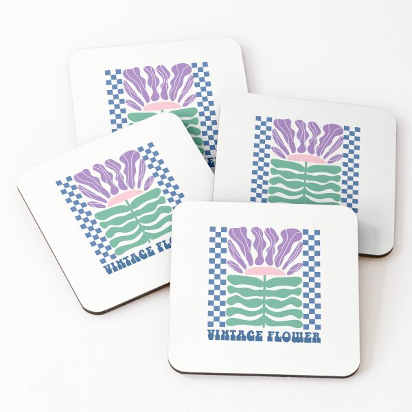 Item preview, Retro Geometric Pattern Design Art 80s Trendy Flower  T-shirt Sticker designed and sold by ThinkNature!.