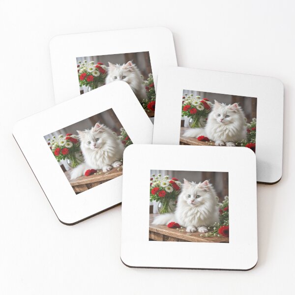 Item preview, Beautiful white angora cat designed and sold by Bellas-Artes-99.