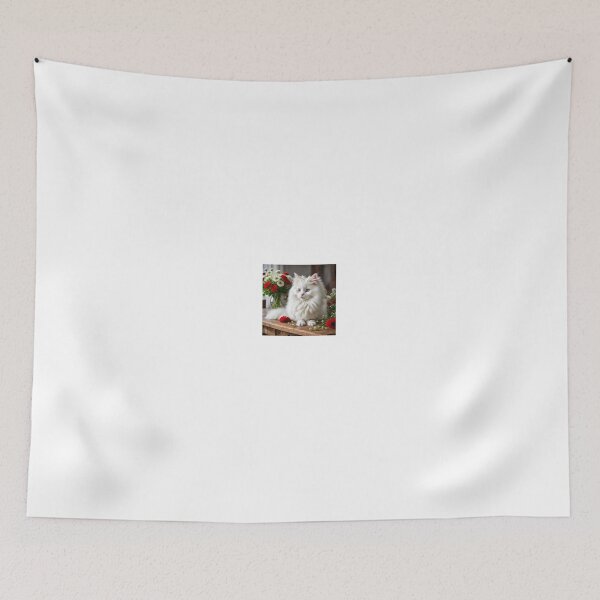 Item preview, Beautiful white angora cat designed and sold by Bellas-Artes-99.
