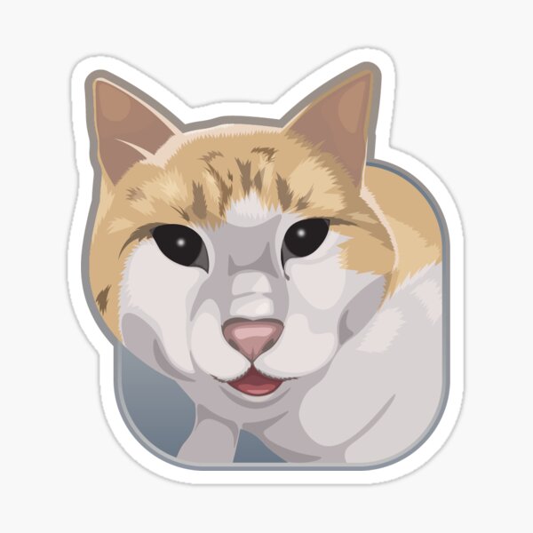 Vista previa del artículo con la obra «Meme del gato dispensador de comida», diseñado y vendido por Tori-Arts-Shop.
