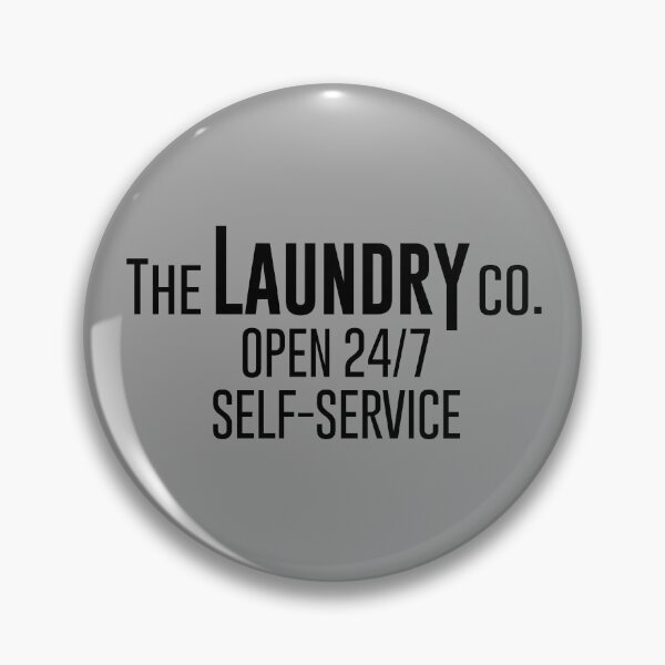 Item preview, The Laundry Co. Open 24/7 Self-Service for Laundry Room Decor Signage designed and sold by Ching Teoh.