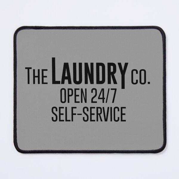 Item preview, The Laundry Co. Open 24/7 Self-Service for Laundry Room Decor Signage designed and sold by Ching Teoh.