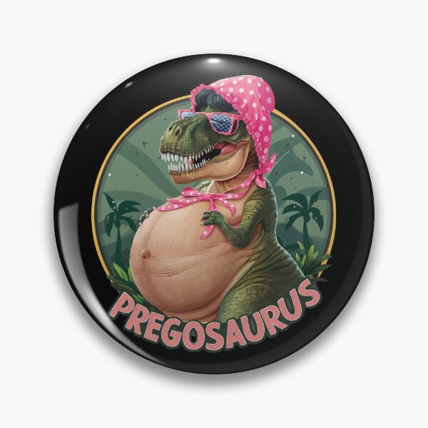 Item preview, Pregnancy Announcement Pregosaurus Rex Funny Mamasaurus designed and sold by GravitiTees.
