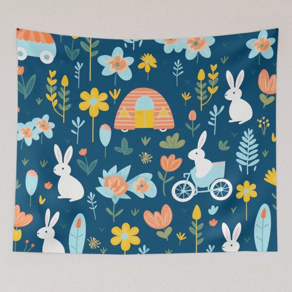 Item preview, vector art in the style of Matisse poster, johanna basford , calming colours designed and sold by Nanthikan.