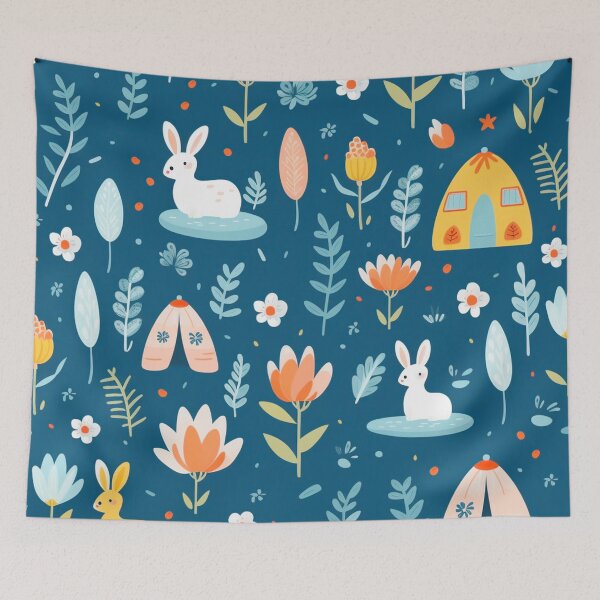 Item preview, vector art in the style of Matisse poster, johanna basford , calming colours designed and sold by Nanthikan.