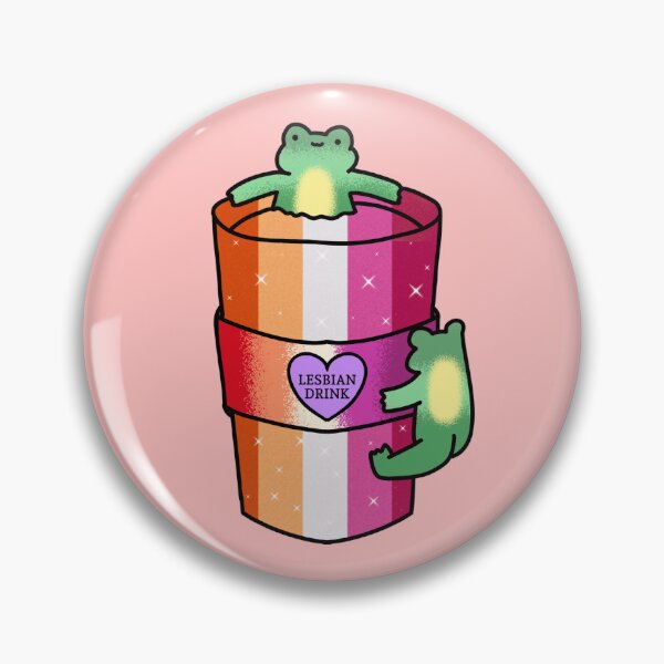 Item preview, Lesbian pride frog drink designed and sold by Quacktails.