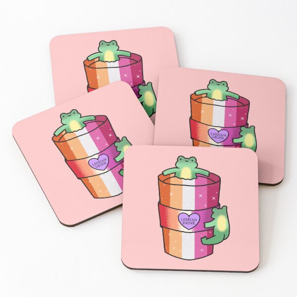 Item preview, Lesbian pride frog drink designed and sold by Quacktails.