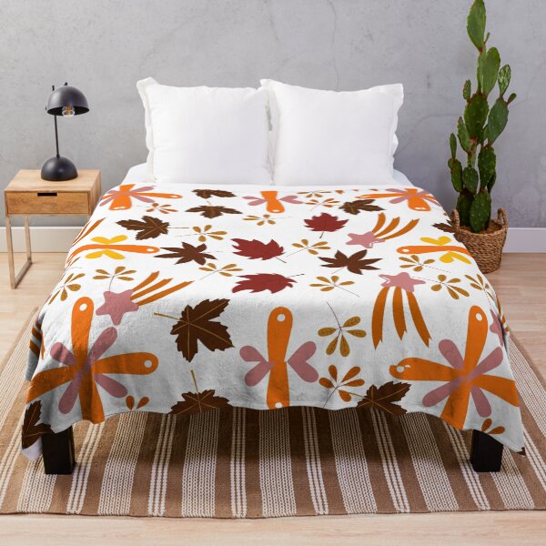 Item preview, Floral Brown Summer Leaves Pattern designed and sold by Liza36designs.