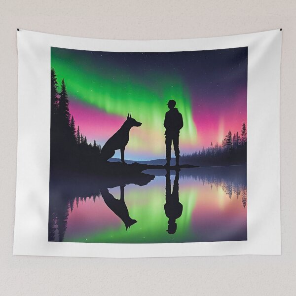Item preview, Northern Lights Doberman Pinscher and Human Companion designed and sold by Fredster1966.