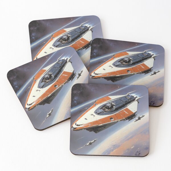 Item preview, Spacecraft Orbits A Distant Planet Vintage Sci-Fi designed and sold by demshrimpus.