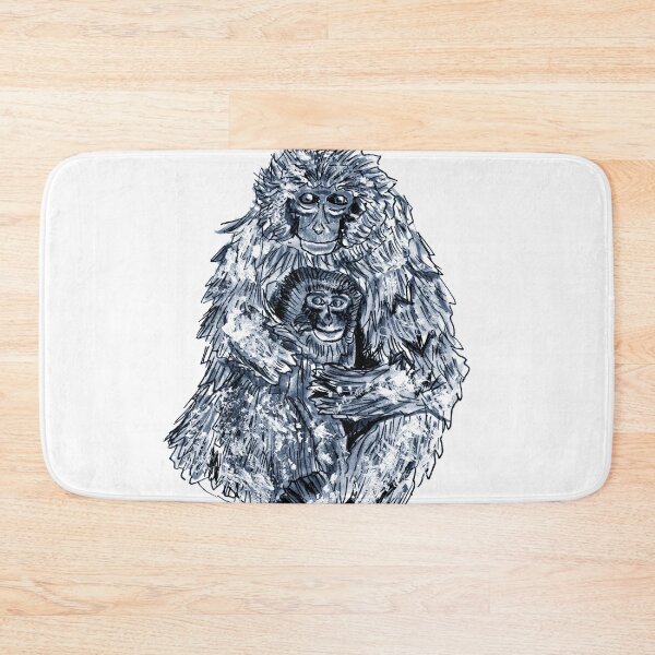 Item preview, Japanese Macaque and Her Cute Baby designed and sold by Cris Carroca.