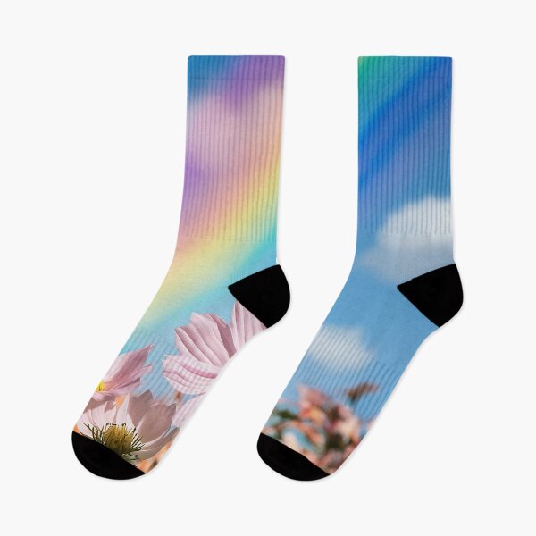 Item preview, Flower meadow with rainbow designed and sold by PixelParadies.