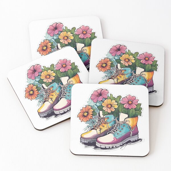 Item preview, AMAZING FLOWERS HIKING SHOES designed and sold by GlamfulDesign.