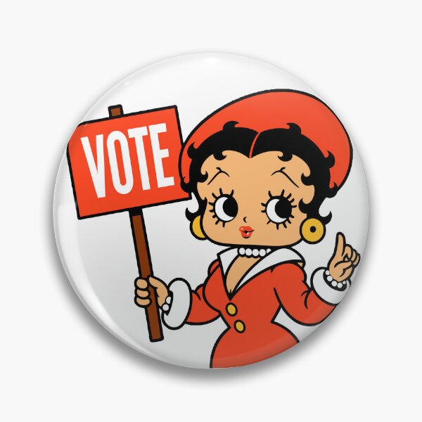 Artikelvorschau, Von Betty Boop inspiriertes Red Vote-Design entworfen und verkauft von Artbyminga.