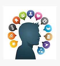Social media Photographic Print