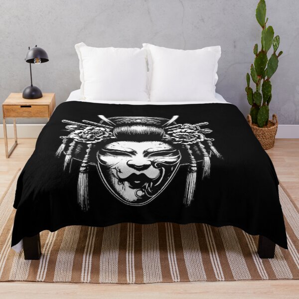 Item preview, Dark Art Geisha Japanese Oriental Skull Art Tattoo Grunge designed and sold by MORSPECTIVE.