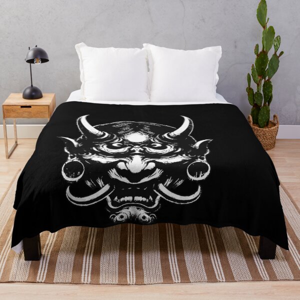 Item preview, Dark Hannya Mask Japanese Oni Oriental Art Tattoo Vintage Grunge designed and sold by MORSPECTIVE.