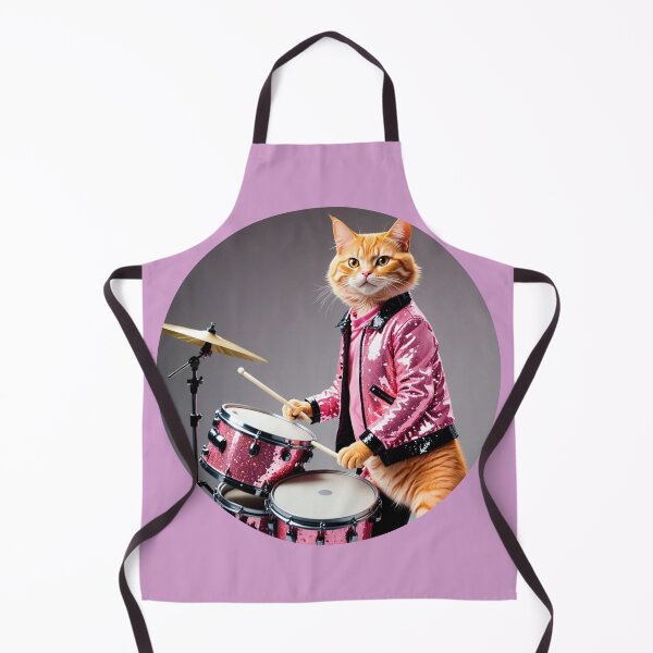 Item preview, Disco drummer orange cat  designed and sold by Artbellachi.