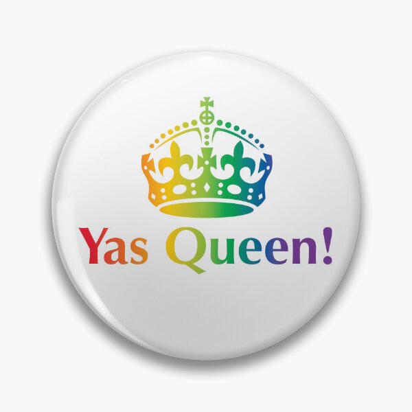 Item preview, Yas Queen! Slogan, with a crown above it. designed and sold by Foundry88.