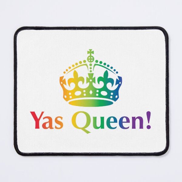 Item preview, Yas Queen! Slogan, with a crown above it. designed and sold by Foundry88.