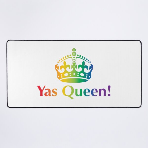 Item preview, Yas Queen! Slogan, with a crown above it. designed and sold by Foundry88.