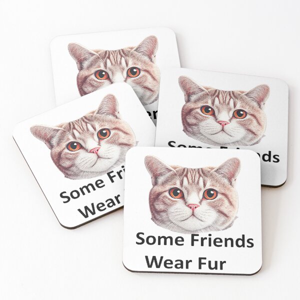 Item preview, Some Friends Wear Fur designed and sold by craftybegonia.
