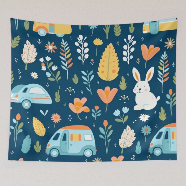Item preview, vector art in the style of Matisse poster, johanna basford , calming colours designed and sold by Nanthikan.
