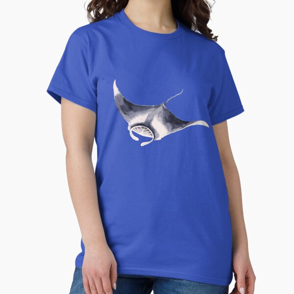Manta Ray Watercolour Classic T-Shirt