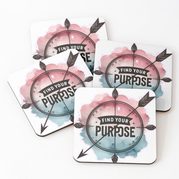 Item preview, Find Your PurPose Quote Archery Target  Pink Blue Arrow  designed and sold by Nanthanon.