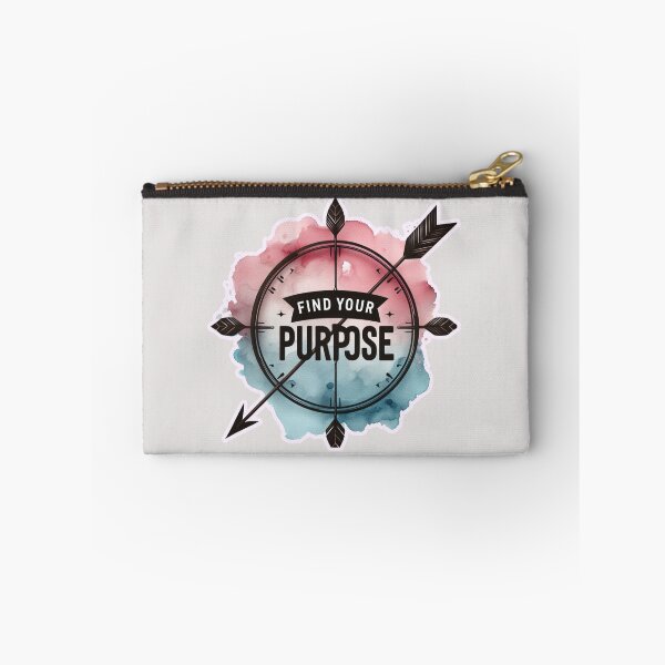 Item preview, Find Your PurPose Quote Archery Target  Pink Blue Arrow  designed and sold by Nanthanon.