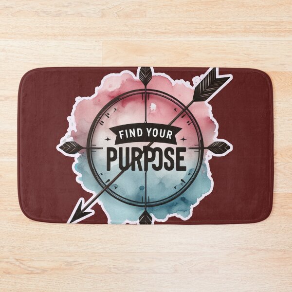 Item preview, Find Your PurPose Quote Archery Target  Pink Blue Arrow  designed and sold by Nanthanon.