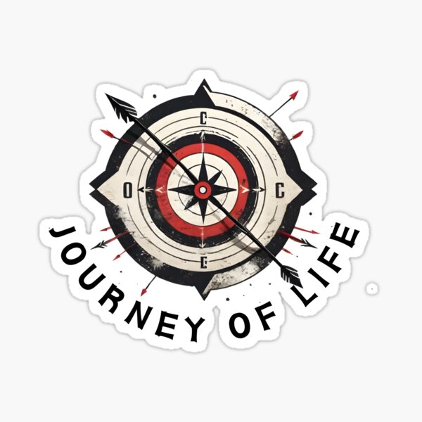 Item preview, Journey of Life Compass Inspiration Quote designed and sold by patzypikzy.