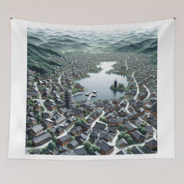 Item preview, Japanese Ancient Town designed and sold by tilmizart.