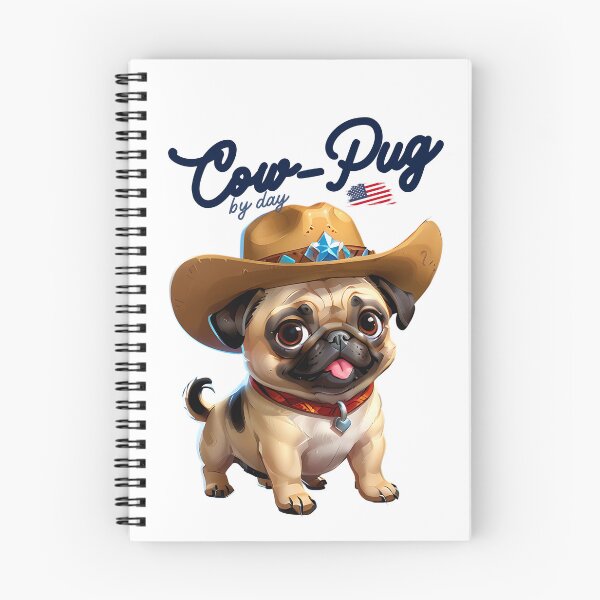 Item preview, Cute Cowboy Pug  designed and sold by ArchVibe.