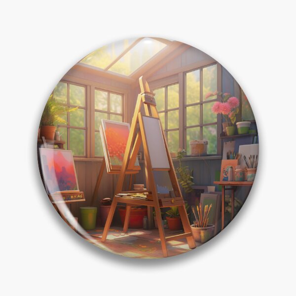 Item preview, colorful artists studio  designed and sold by ururuty.