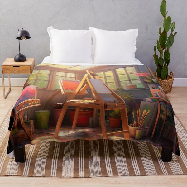 Item preview, colorful artists studio  designed and sold by ururuty.