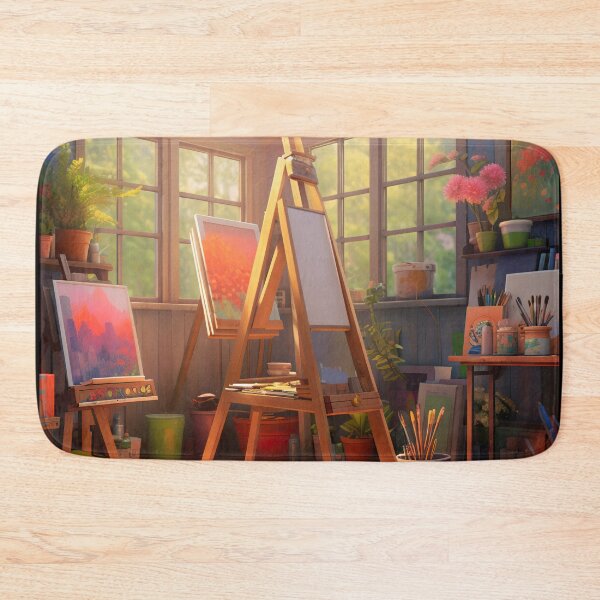 Item preview, colorful artists studio  designed and sold by ururuty.