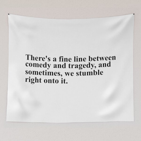 Item preview, there's a fine line between comedy and tragedy - noises off designed and sold by Aesthetic Crew.