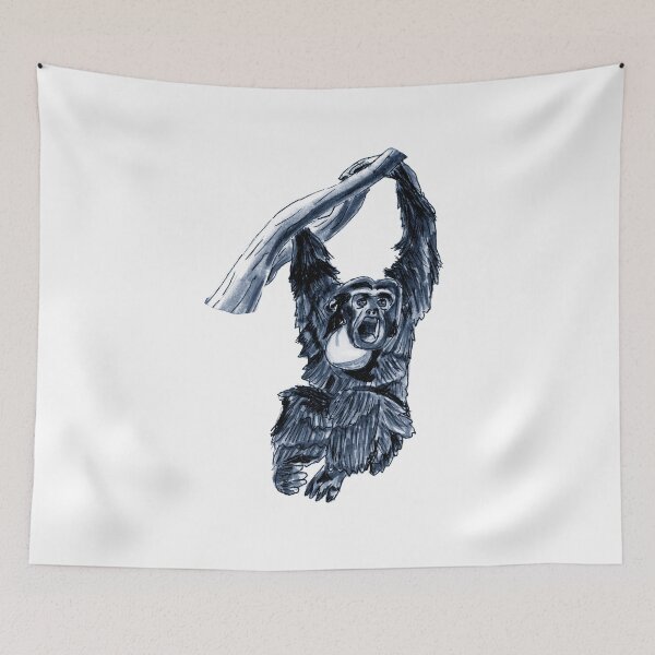 Item preview, Siamang Hanging from a Branch designed and sold by Cris Carroca.