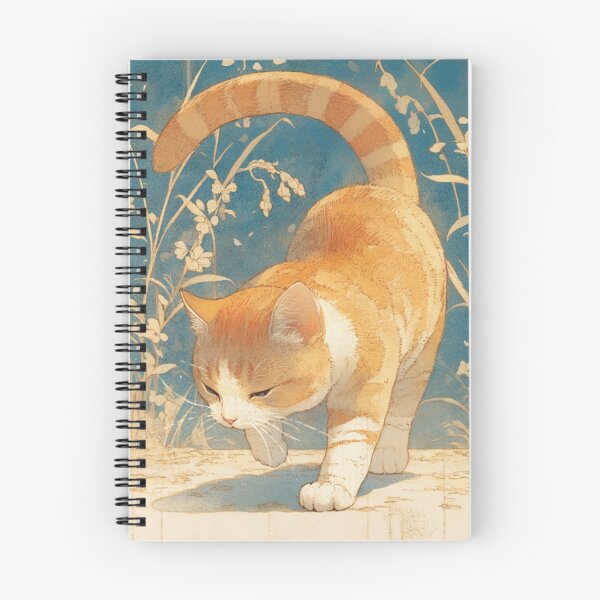 Item preview, lone orange cat designed and sold by HazeAnime.
