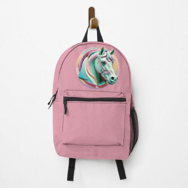 Item preview, Horse head on round background in pastel colors designed and sold by IHImage.