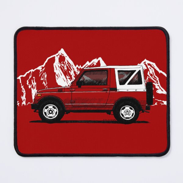 Item preview, My drawing of the classic Japanese 4x4 off-road designed and sold by designjaag.
