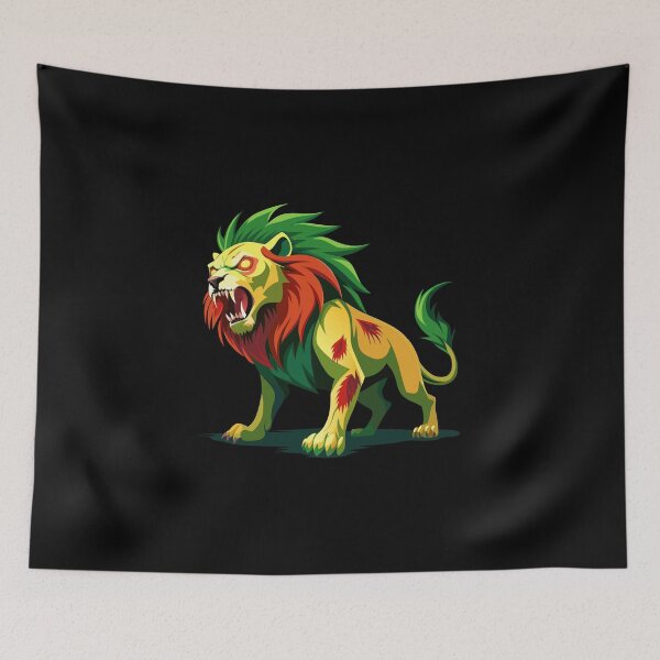 Item preview, lion zombie designed and sold by JIMTOPMOY.
