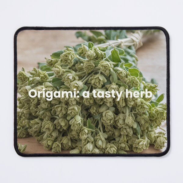 Item preview, Mrs Malaprop Strikes Again: Origami a Tasty Herb designed and sold by Artmugic.